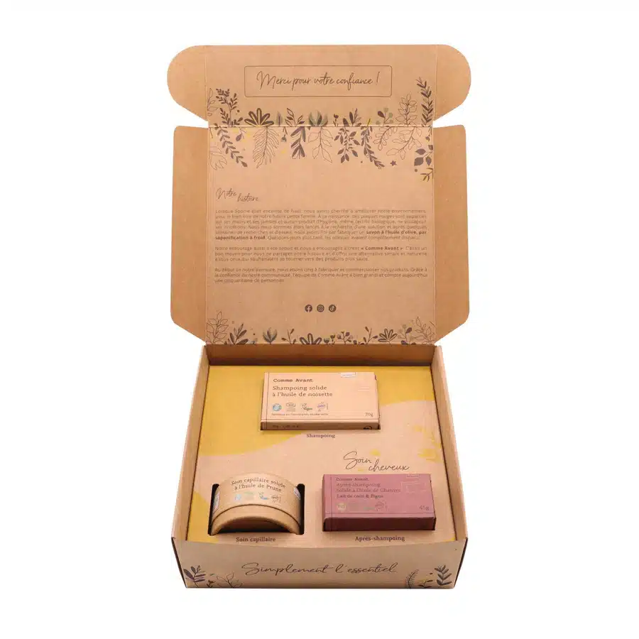 coffret soin cheveux Comme Avant