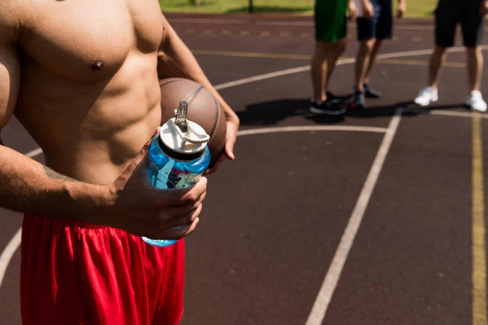 boisson énergétique avant du sport